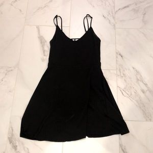 Spaghetti strap black dress